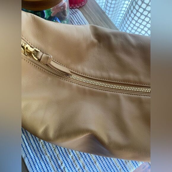 FRAME  Women's Bag Ilona Hamer Tan Leather  Shoulder Bag Made In Ítaly NWT - Picture 7 of 16